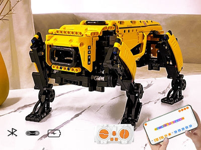 Children's Programming Robot Building Blocks Mechanical Dog