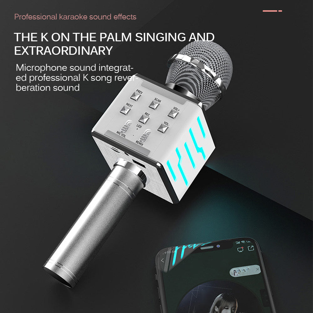 Wireless Bluetooth Condenser Microphone  Audio Integrated