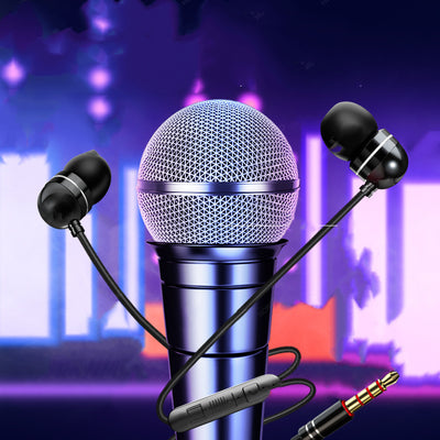 Wire-Controlled Headphones With Mic