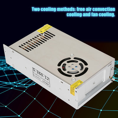 Industrial Equipment DC 12V 30A LED Switching Power Supply Driver Adapter