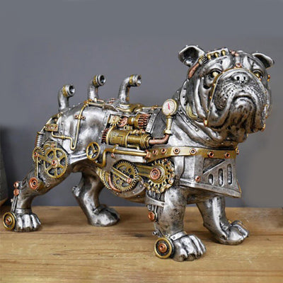 Mechanical Punk Dog Resin Crafts Decorative Ornaments