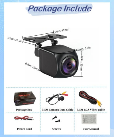 1080P AHD Car Backup Camera Waterproof Night Vision Car