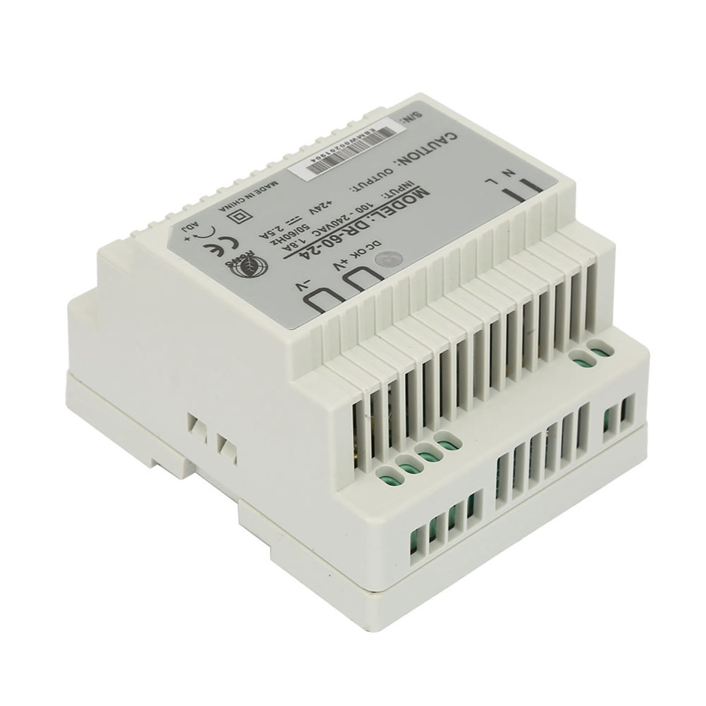 DR‑60‑24 60W Single Output 24V Din Rail Power Supply