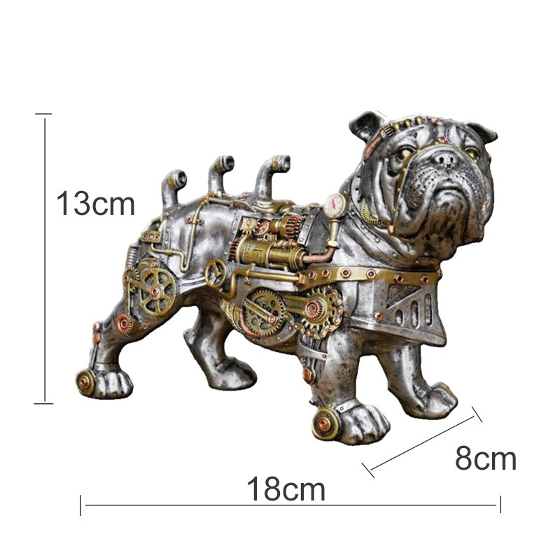 Mechanical Punk Dog Resin Crafts Decorative Ornaments