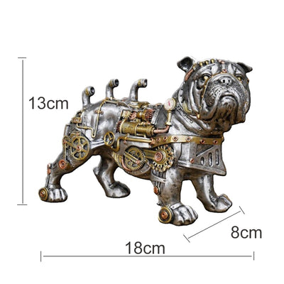 Mechanical Punk Dog Resin Crafts Decorative Ornaments